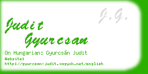 judit gyurcsan business card