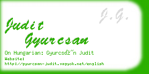 judit gyurcsan business card
